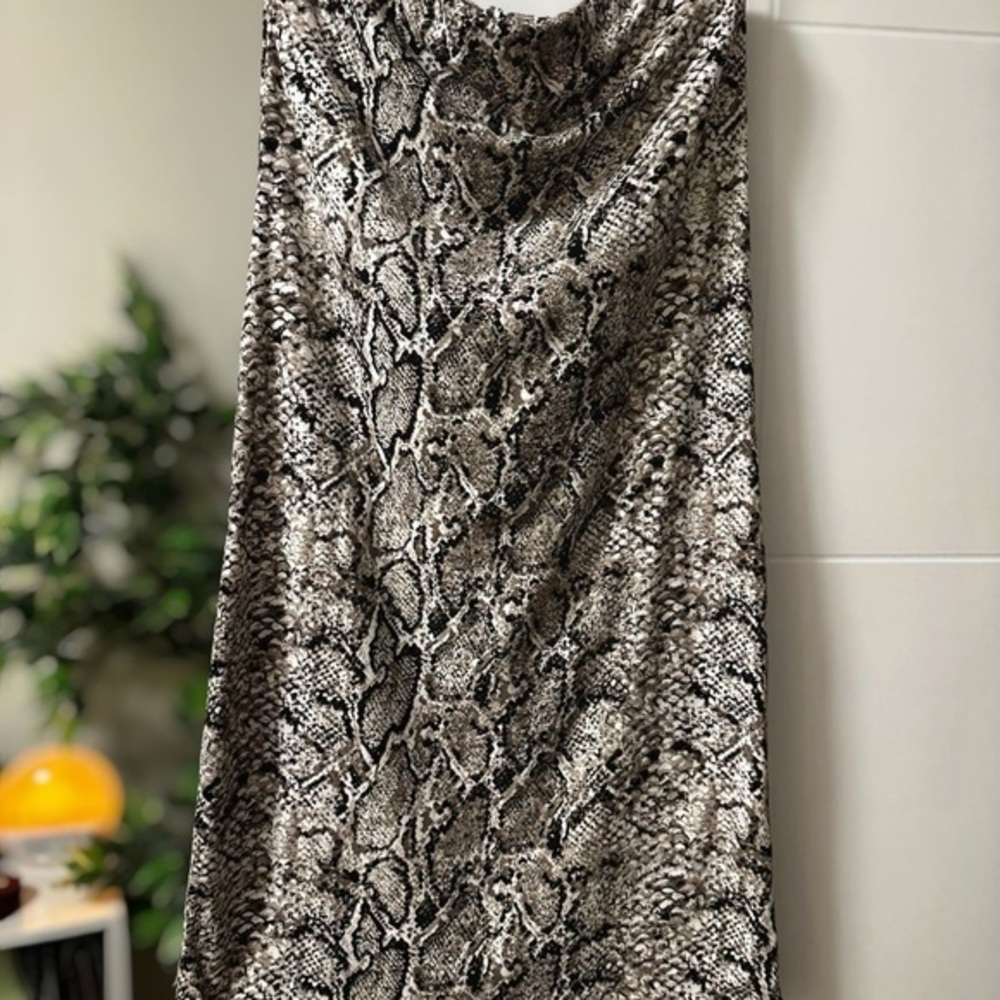 Ardene Snake Print Strapless Dress